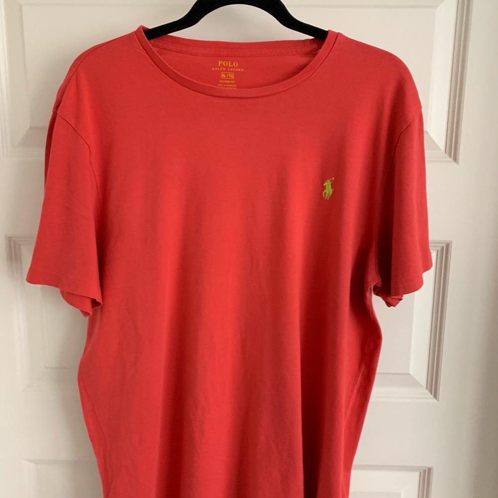 Ralph Lauren Polo Coral T Shirt Size XL Lime Green